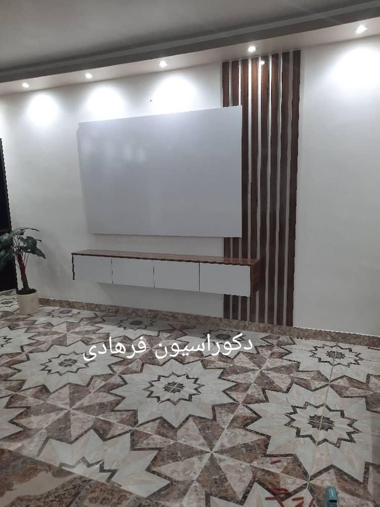 ساخت میزتلویزیون ، میز تی وی سفارشی وال(Tv wall)|میز تلویزیون|رشت, نظری|دیوار