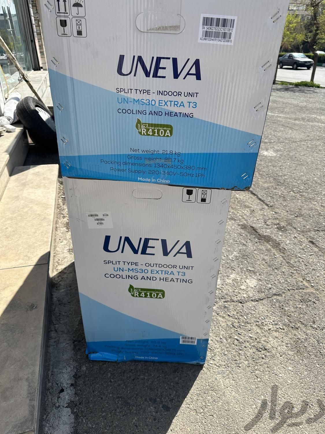 کولر گازی ۳۰ هزار یونیوا مدل  uneva extera t3|کولر گازی و فن‌کوئل|تهران, امین حضور|دیوار