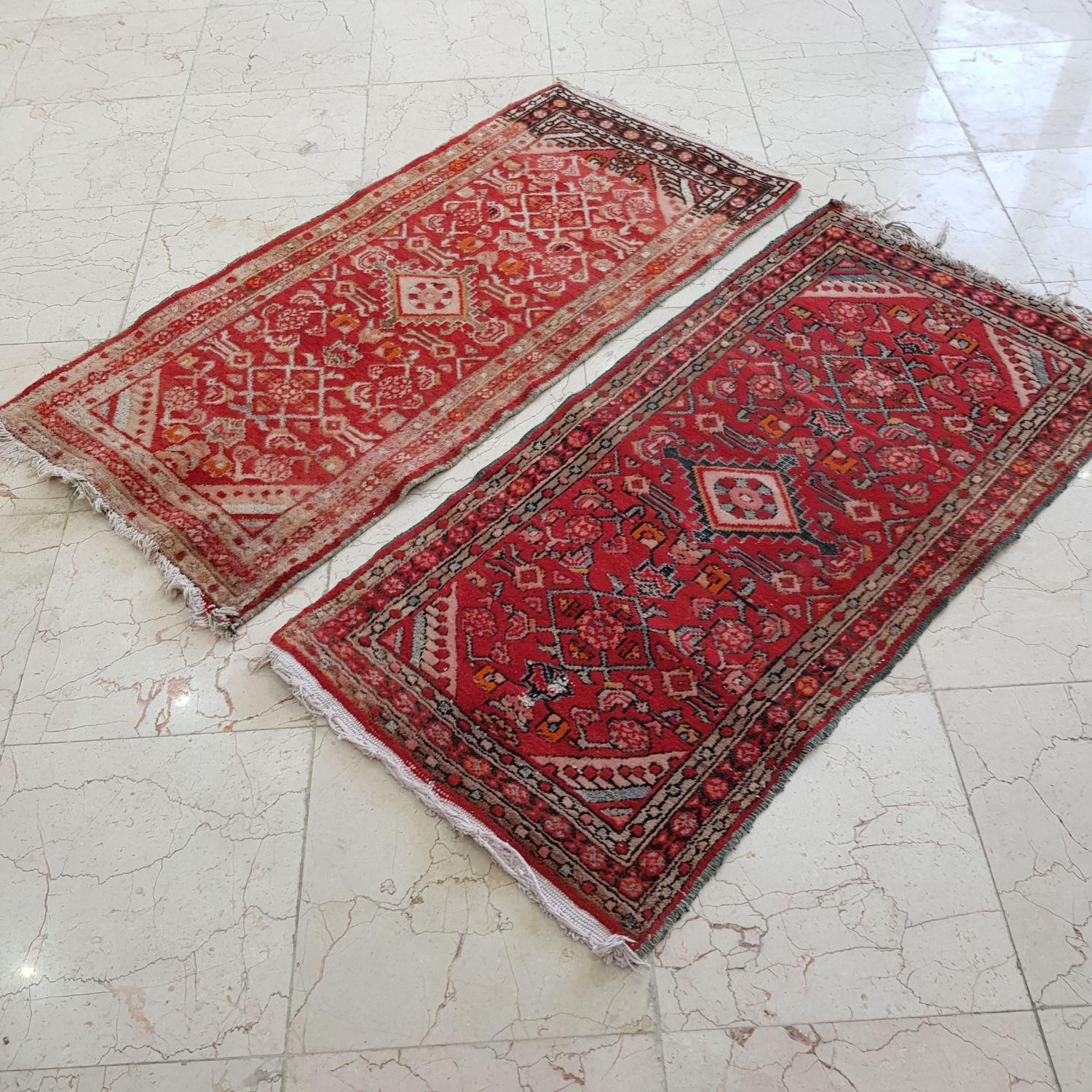 فرش دستباف قدیمی و آنتیک کناره ۱ در ۱.۳۵|فرش|ری, |دیوار