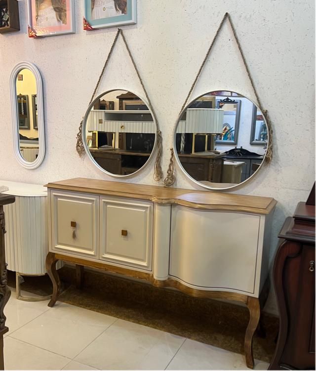 آینه و کنسول شمعدان|بوفه، ویترین، کنسول|مشهد, شهرک رازی (شهرک غرب)|دیوار