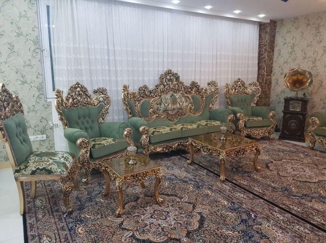 مبل سلطنتی ۹نفره مدل یاقوت به قیمت عمده پخش تهران|مبلمان خانگی و میز عسلی|ارومیه, |دیوار