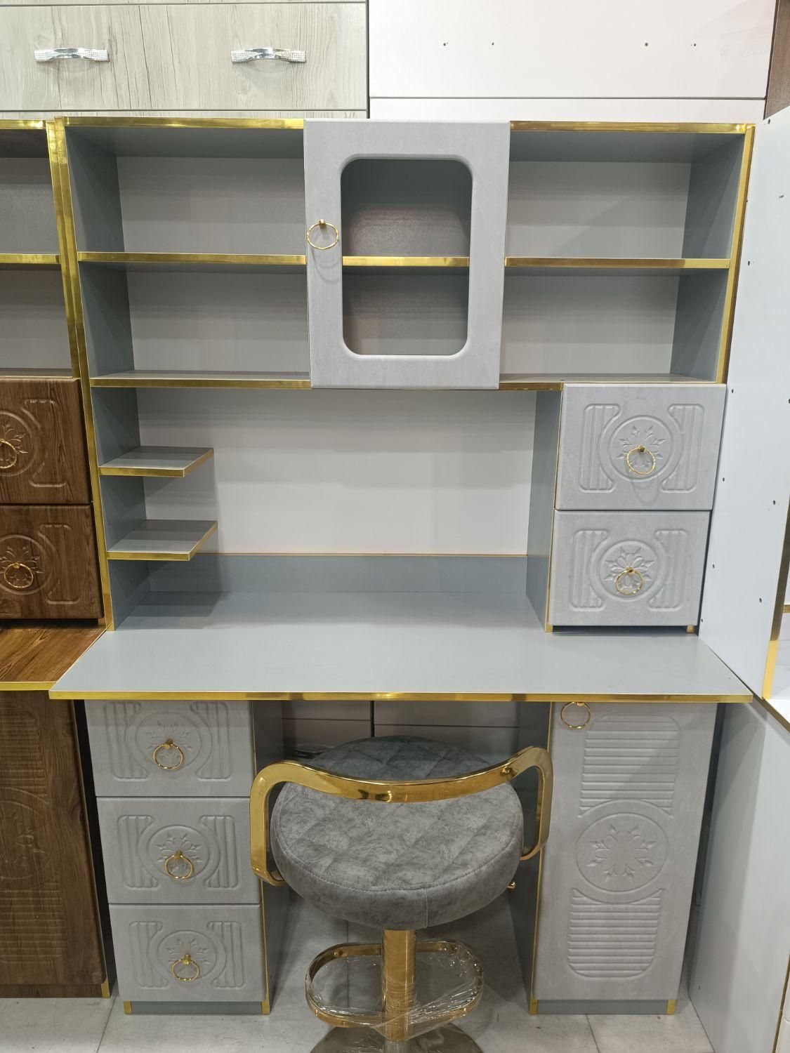 میز تحریر کتابخانه دار نما وکیوم|میز تحریر و کامپیوتر|کاشان, |دیوار