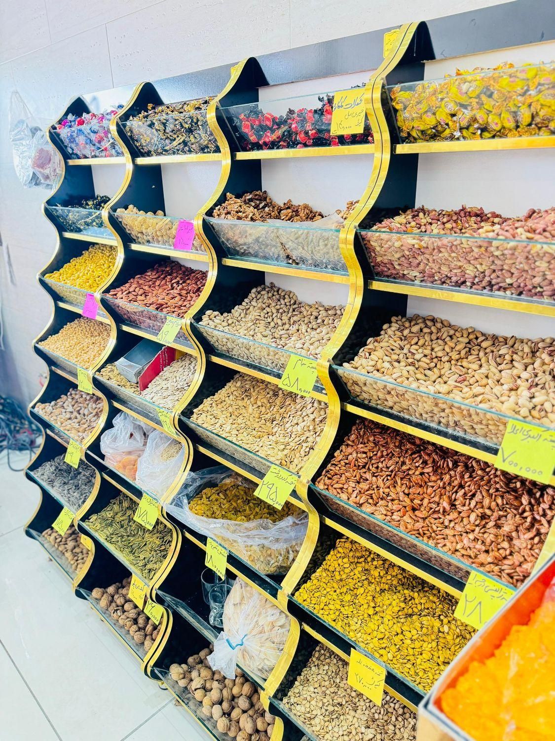 قفسه طبقاتی آجیل ویترین آبشاری شکلات سوپر عطاری|فروشگاه و مغازه|کرج, آزادگان|دیوار