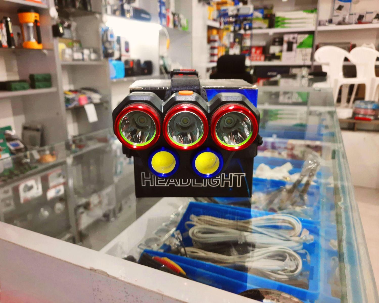 چراغ قوه پیشانی بند ۵لامپ اسمال سان|کوهنوردی و کمپینگ|نیشابور, شهرک قدس|دیوار