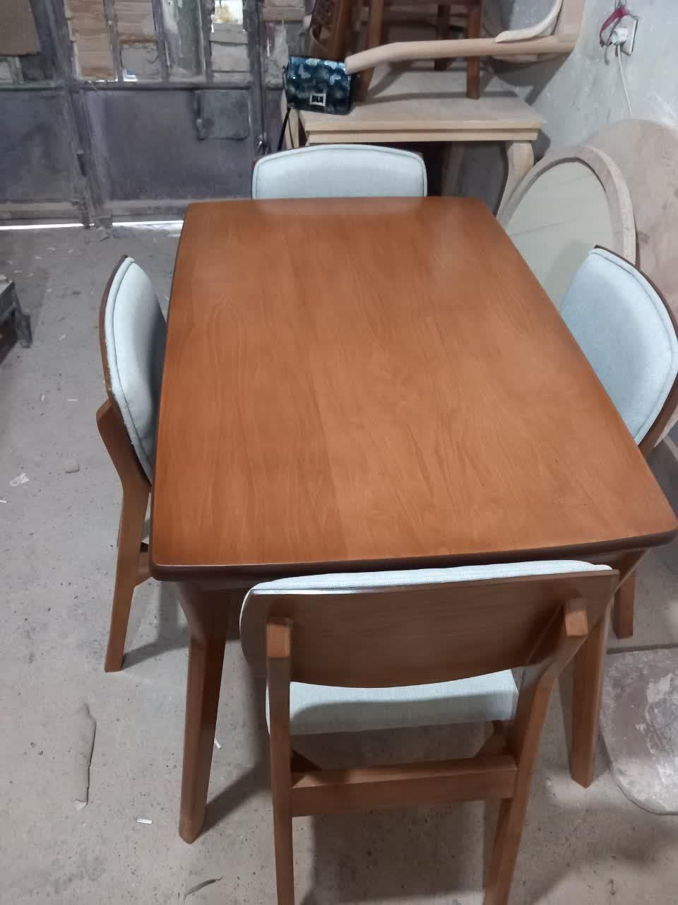 میزو صندلی غذاخوری مدل نیلوفر تمام راش|میز و صندلی غذاخوری|مشهد, حضرت حجت|دیوار