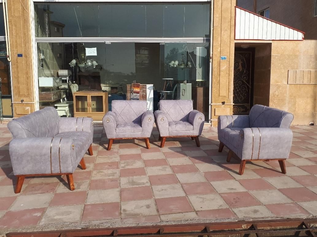 مبل راحتی استیل نیمه استیل|مبلمان خانگی و میز عسلی|بندر انزلی, کلیور|دیوار