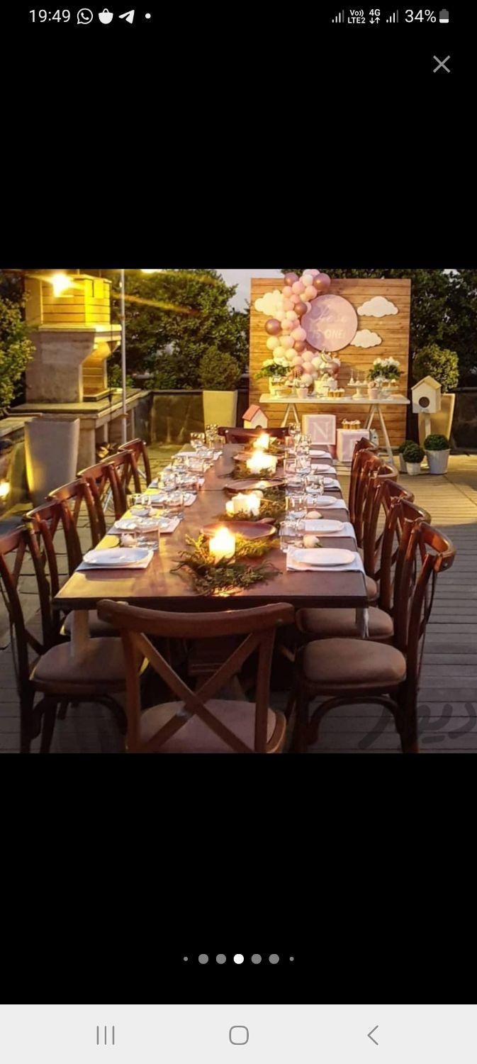 ظروف کرایه اجاره میز وصندلی تشریفات مجالس رز|خدمات پذیرایی، مراسم|تهران, صادقیه|دیوار