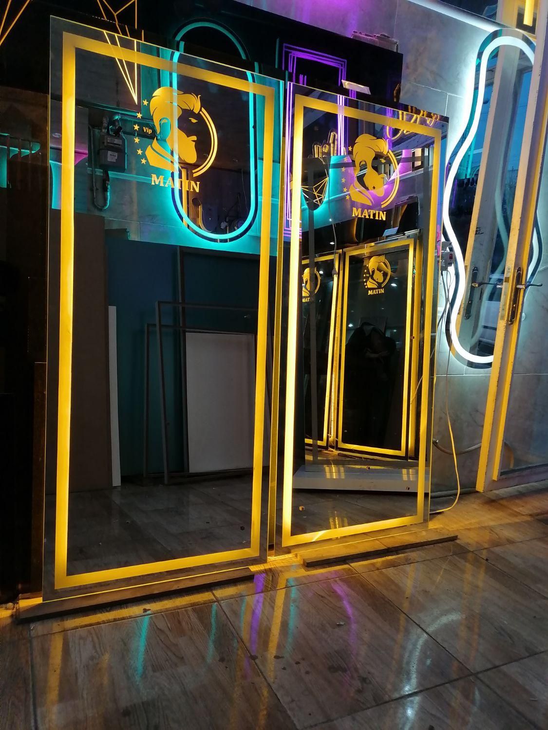 آینه لوگو دار بک لایت|آینه|ارومیه, |دیوار