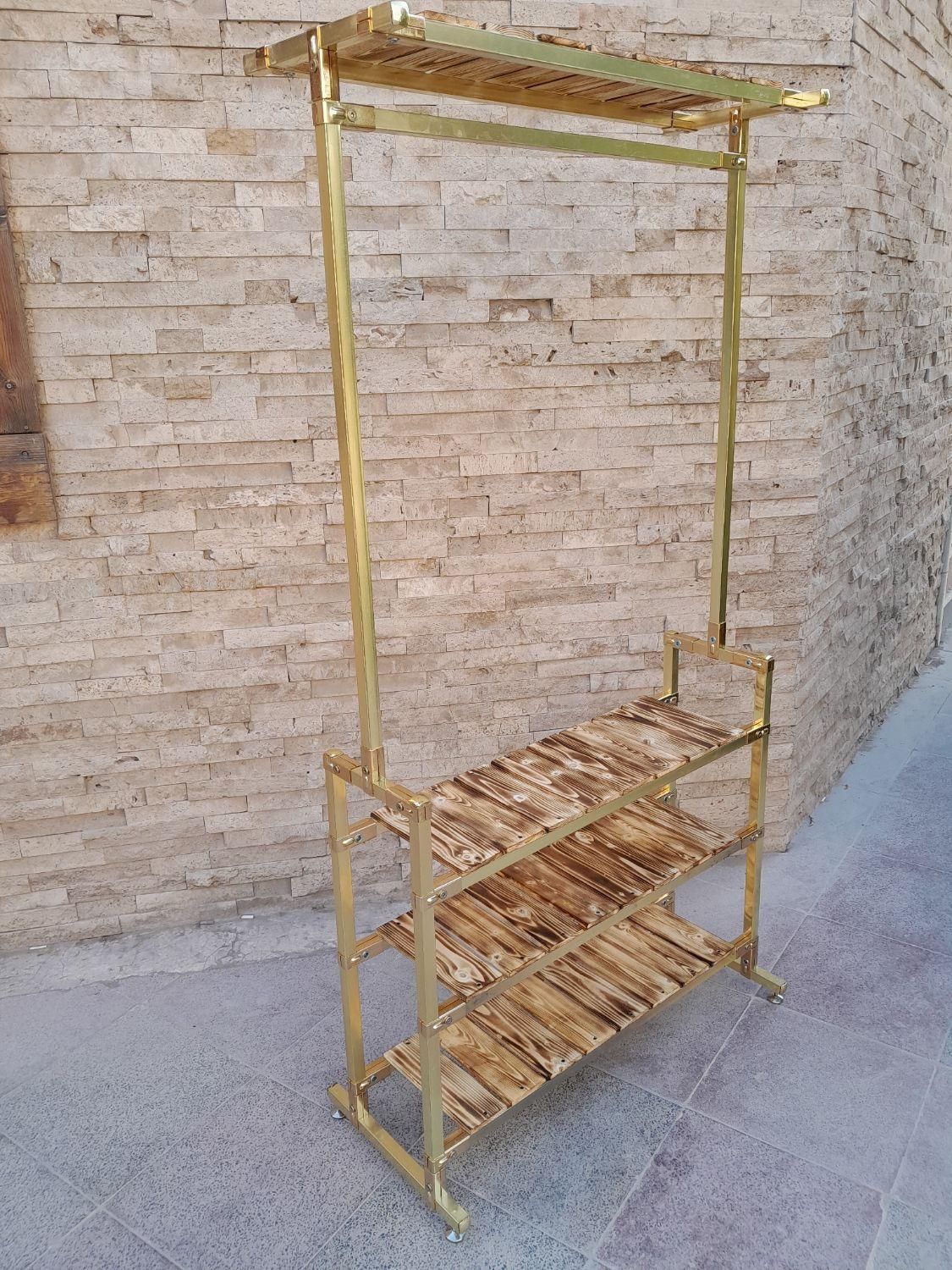 رگال طلایی جا کفشی دار و جا کیفی دار|جاکفشی، کمد، دراور|اهواز, کیانپارس |دیوار