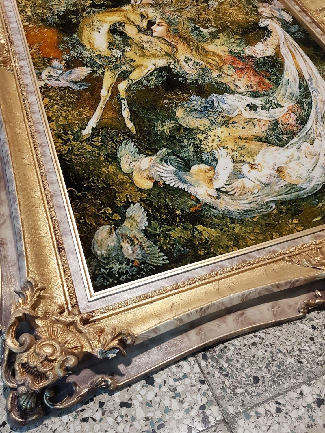 تابلوفرش دستباف تبریز نیاز نوازش طرح استاد فرشچیان|فرش|تهران, بازار|دیوار