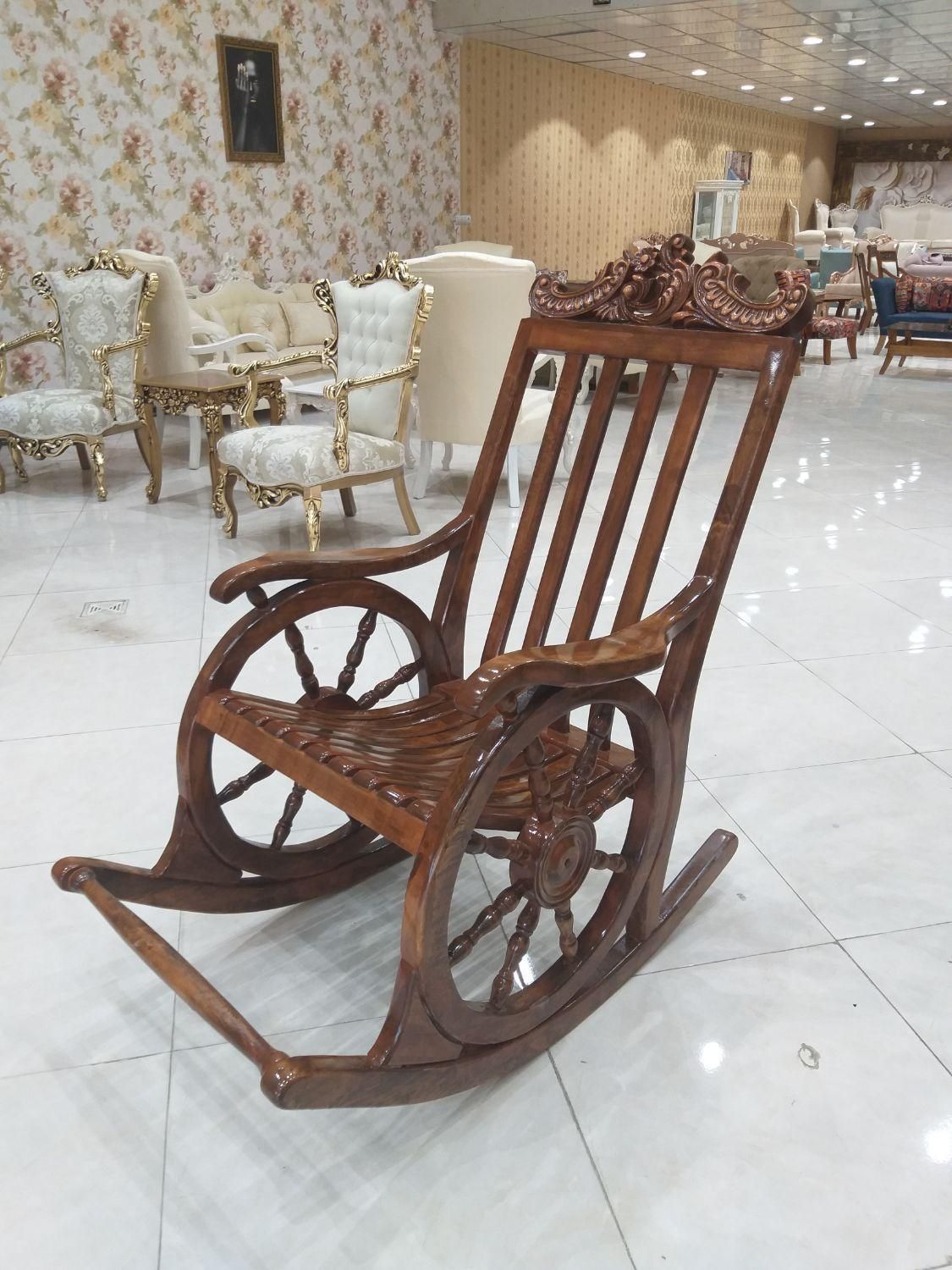 صندلی راک چوبی|صندلی و نیمکت|آفتاب, |دیوار