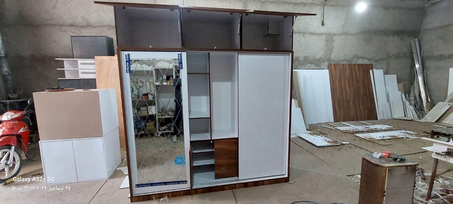 کمددیواری ریلی  لباس ملامینه mdf مدل مدل۴۴|جاکفشی، کمد، دراور|تهران, خاوران|دیوار