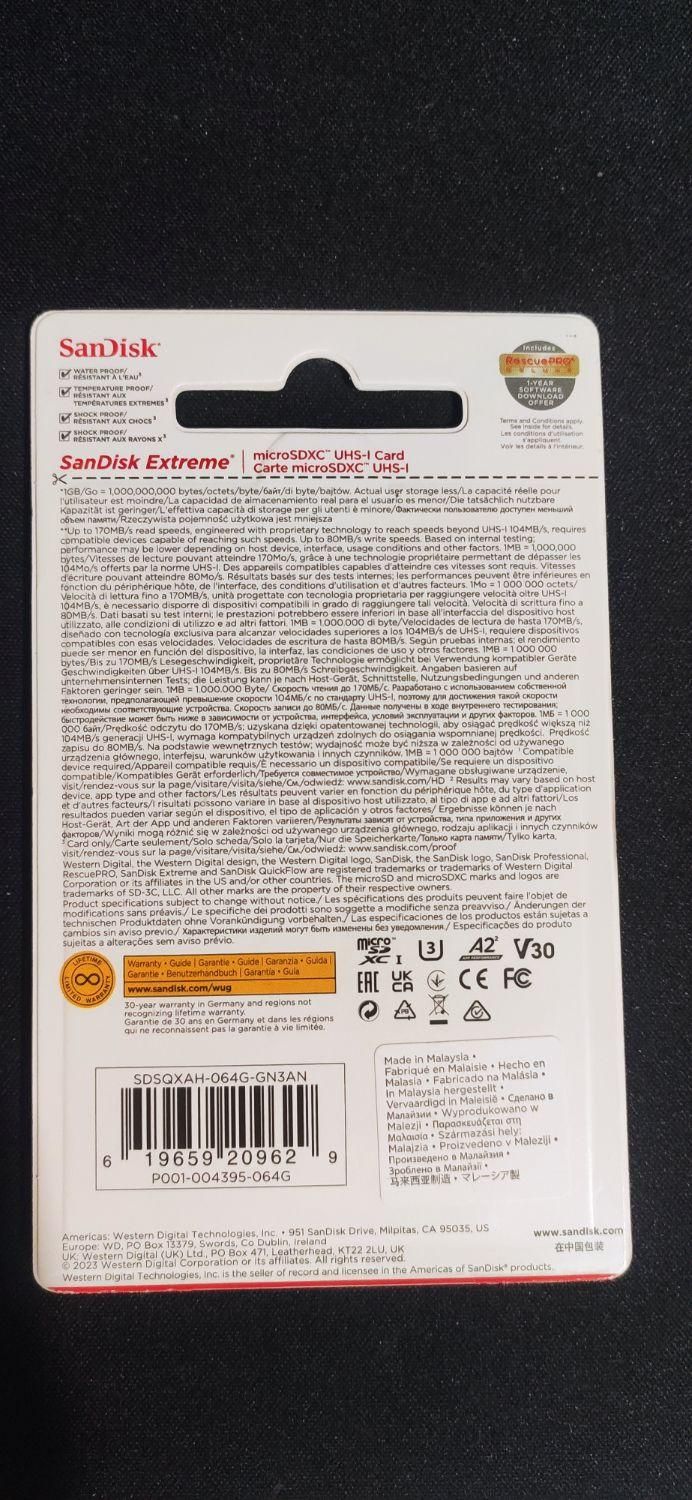 کارت حافظه سن دیسک SanDisk 64|لوازم جانبی موبایل و تبلت|شاهین‌شهر, فردوسی|دیوار