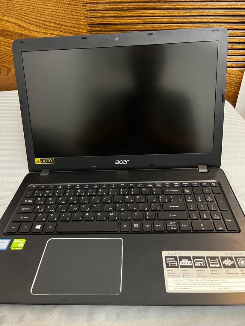 لپ تاپ ایسر aser مدل Aspire F15 (F5-573G-74A9)|رایانه همراه|اصفهان, سپاهان‌شهر|دیوار