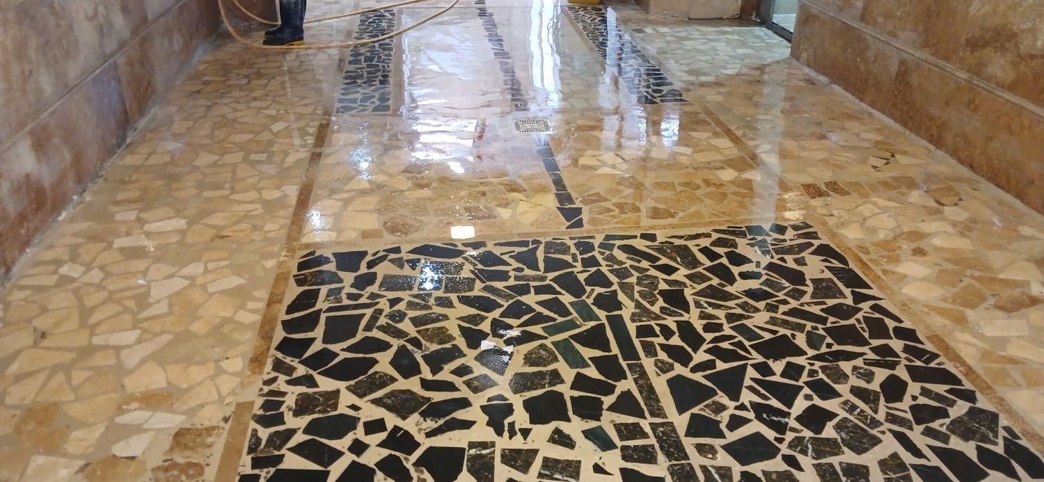 خدمات کف سابی و سنگ سابی ساب سنگ موزاییک لاشه فرچه|خدمات نظافت|رشت, نامجو|دیوار