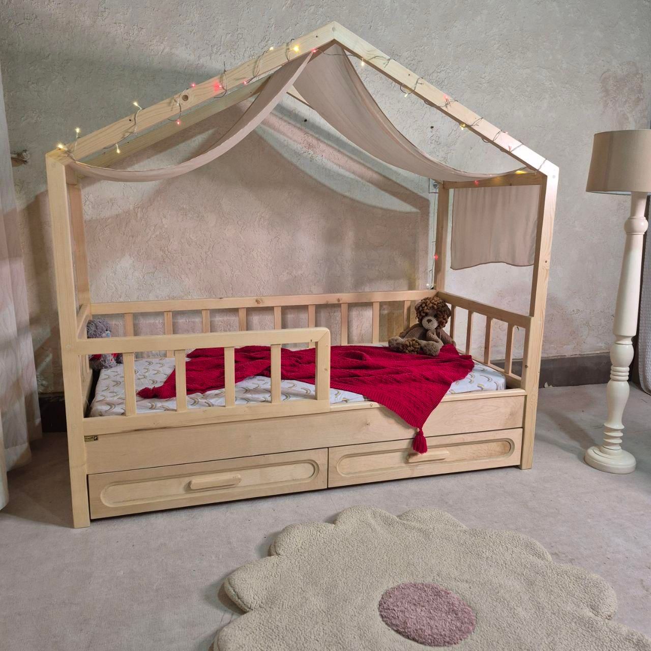 تخت کلبه ای تمام چوب/ مدل روشا|تخت و صندلی بچه|مشهد, نوید|دیوار