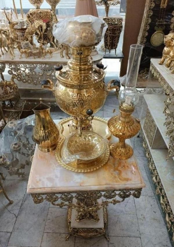 سرویس سماور برنز برنزی|سماور، چای‌ساز، قهوه‌ساز|کرج, حصارک بالا|دیوار