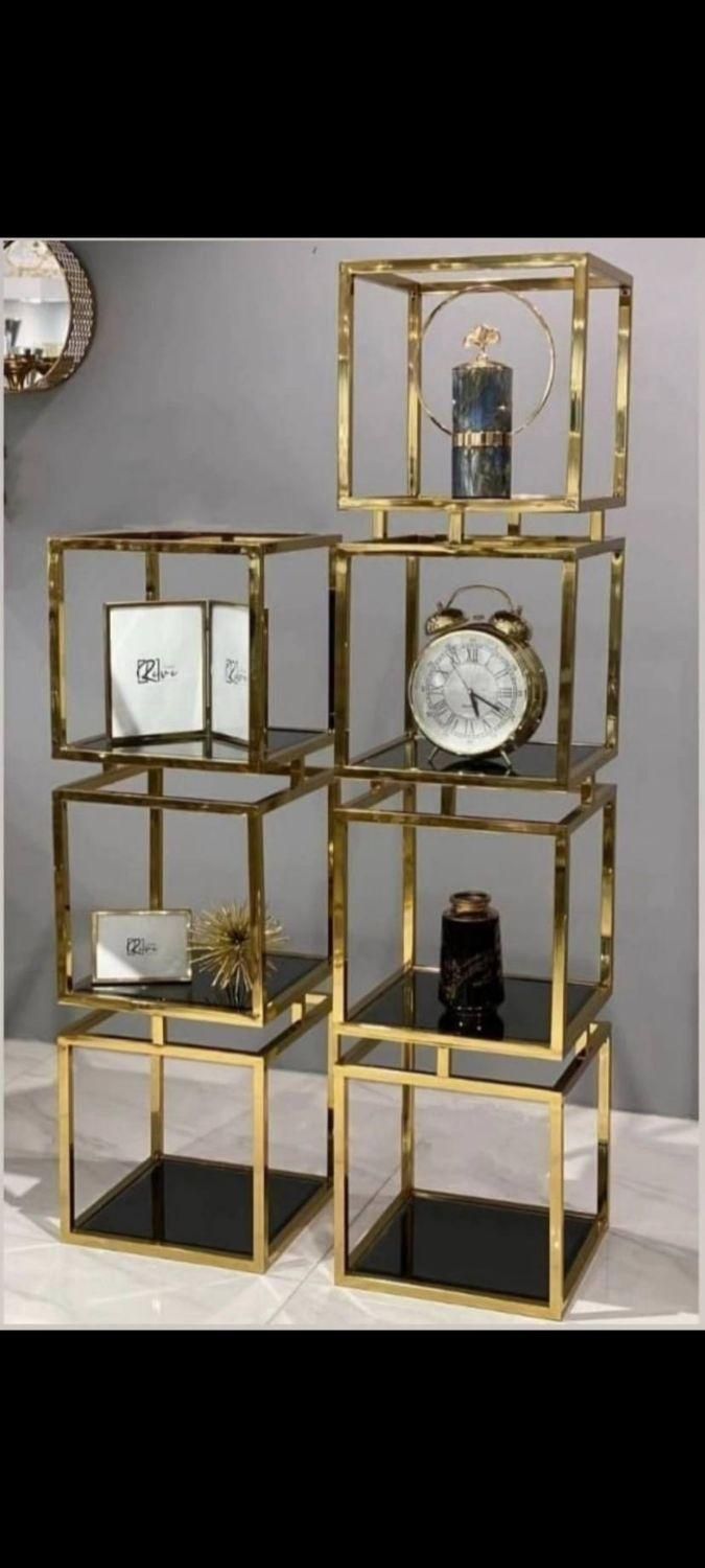 استند قفسه فلزی ویترین کنار سالنی مکعبی|صنایع دستی و سایر لوازم تزئینی|آفتاب, |دیوار