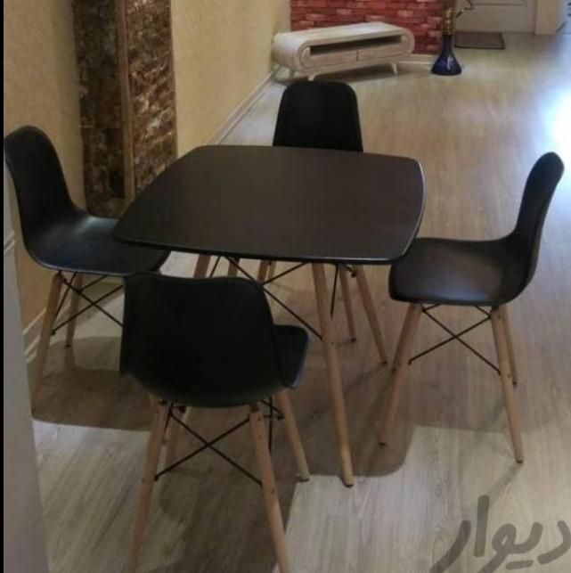 میز و صندلی 4 نفره فایبرگلاس نشکن پایه ایفلی|میز و صندلی غذاخوری|شیراز, وزیرآباد|دیوار