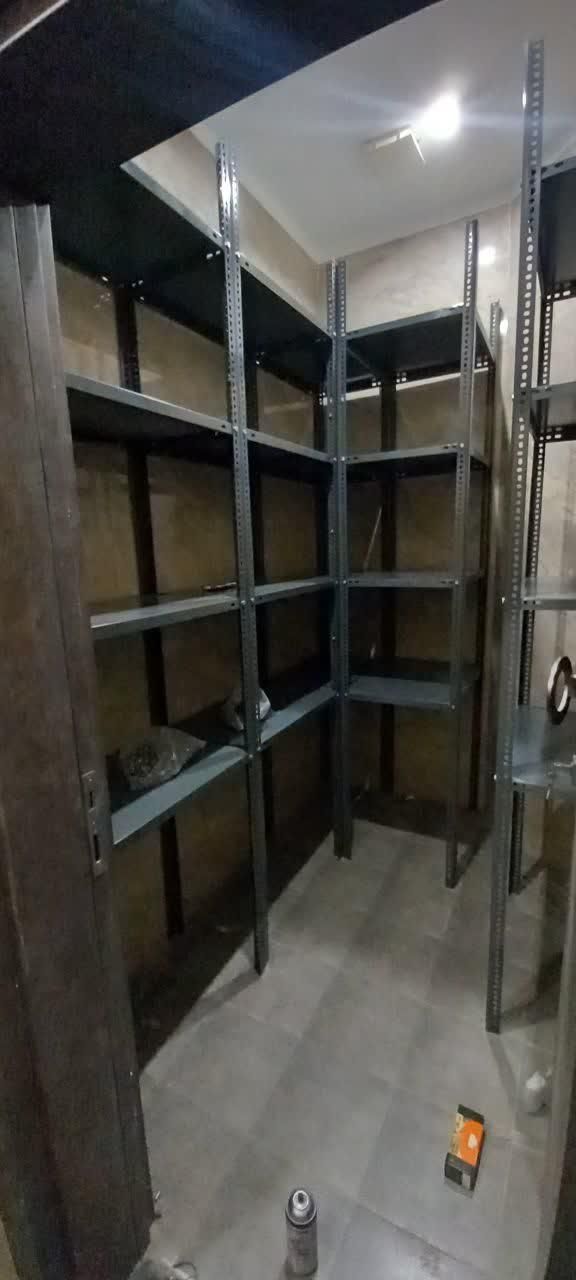قفسه انباری طوسی. قفسه .قفسه فلزی.پیچ و مهره مغازه|فروشگاه و مغازه|رشت, حومه رشت|دیوار