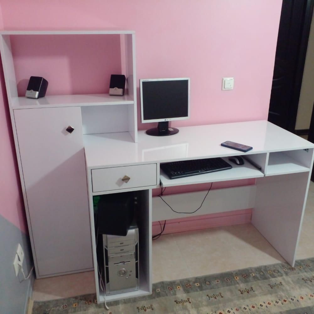 میزتحریر میز کتابخانه دار|میز تحریر و کامپیوتر|شیراز, تندگویان|دیوار
