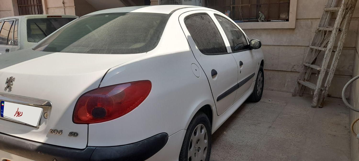 پژو 206 SD V8، مدل ۱۳۹۵|خودرو سواری و وانت|اهواز, زیتون کارمندی|دیوار