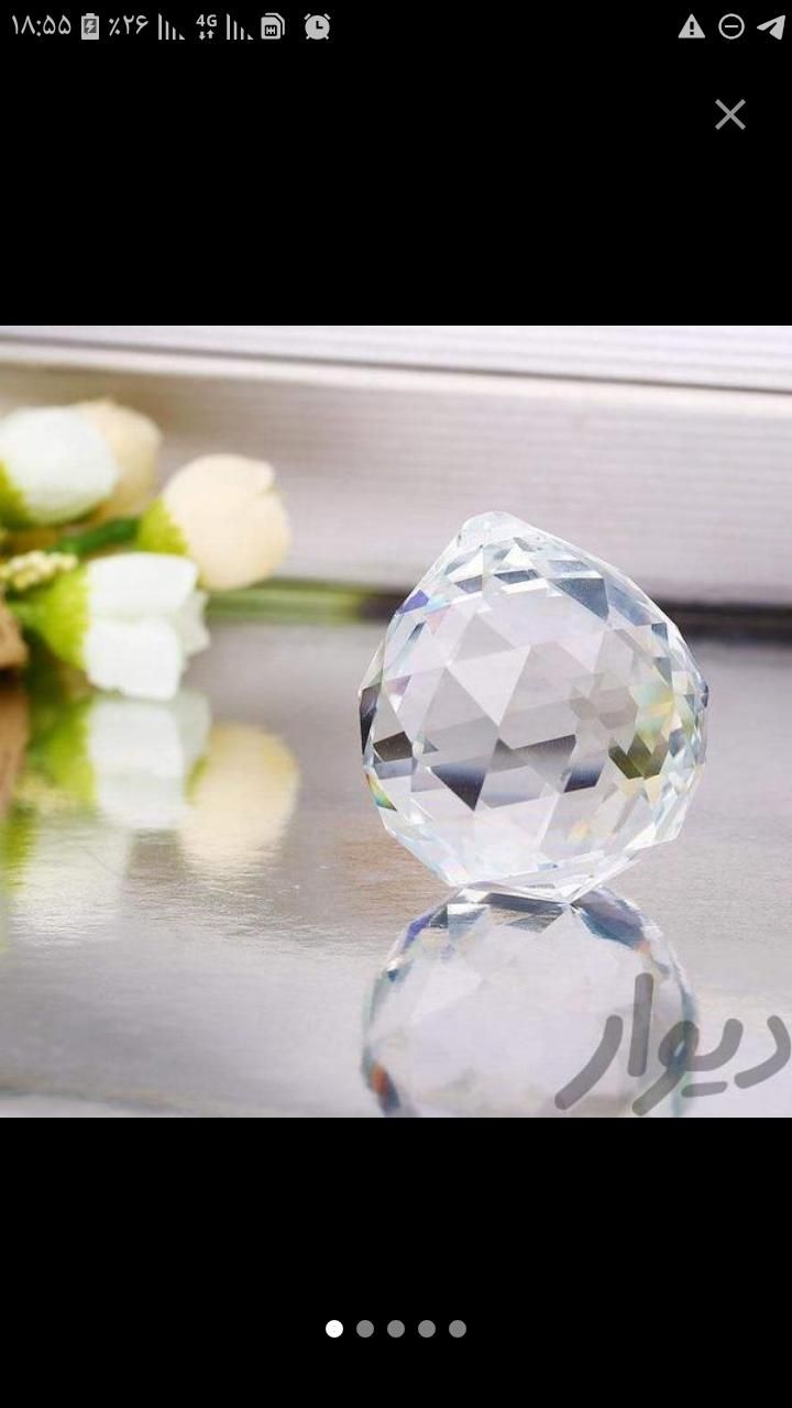 گوی کریستال لوستر|لوستر و چراغ آویز|کرج, آزادگان|دیوار