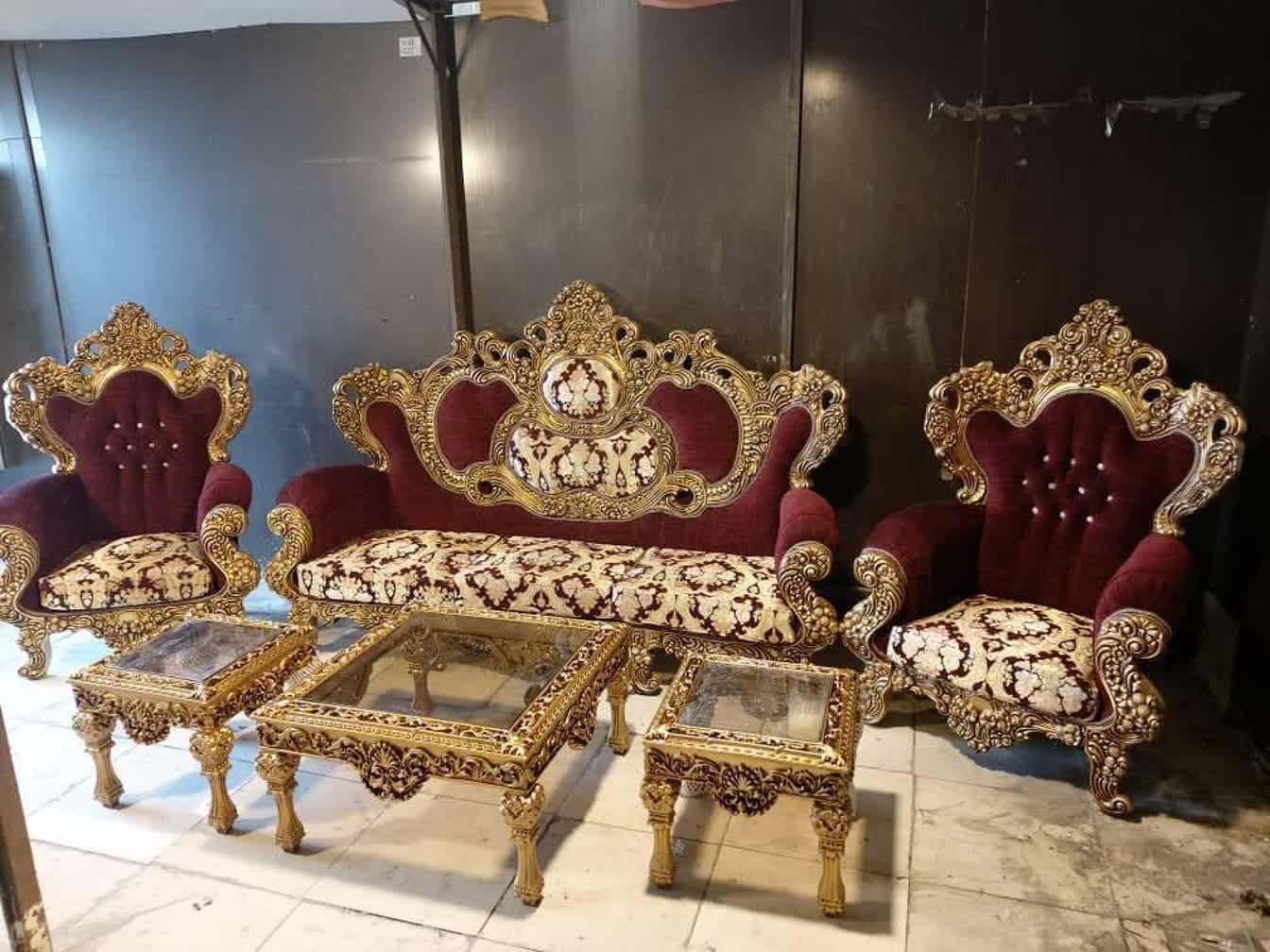 مبل استیل ۹نفره مدل شاهانه سلطنت|مبلمان خانگی و میز عسلی|ارومیه, |دیوار