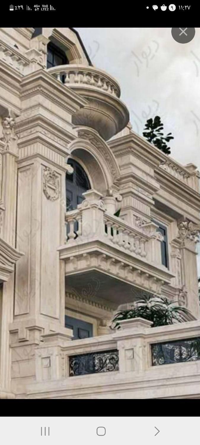 سنگ کاری نمای رومی وساده|خدمات پیشه و مهارت|اراک, |دیوار