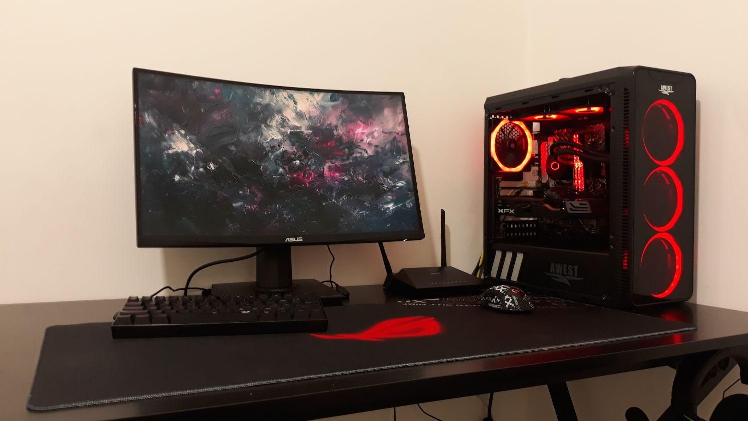 مانیتور خمیده تاف گیمینگ ASUS TUF VG 24 VQE 165 HZ|قطعات و لوازم جانبی رایانه|رشت, حمیدیان|دیوار