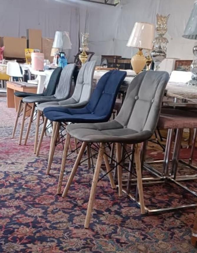 صندلی تک پایه ایفلی پارچه ای مدل لمسه|صندلی و نیمکت|شیراز, وزیرآباد|دیوار