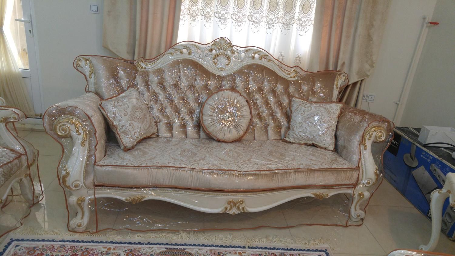 کاور مبل ژله ای طلقی پارچه ای|مبلمان خانگی و میز عسلی|اهواز, زیتون کارمندی|دیوار