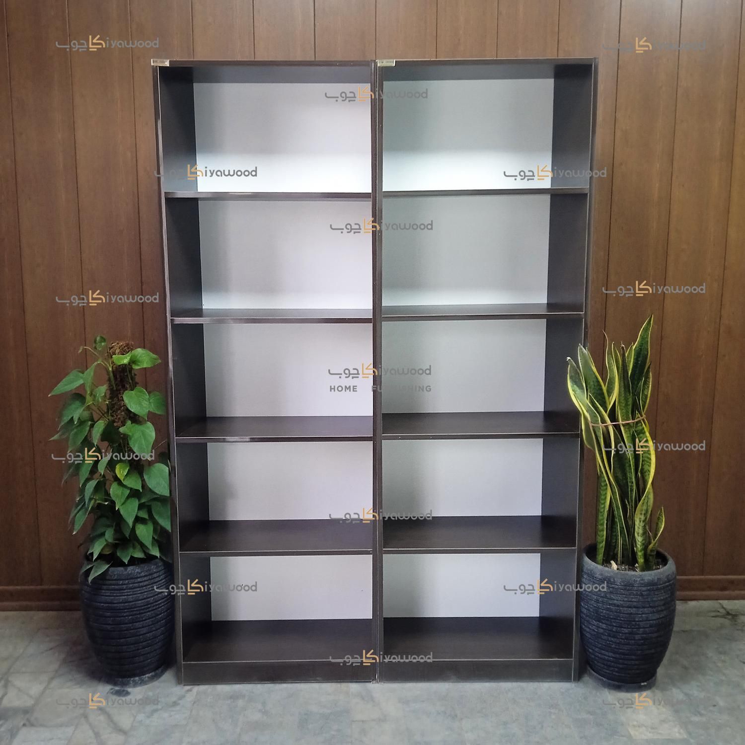 کتابخانه دو تیکه تمام قفسه کیاچوب البرز|کتابخانه، شلف، قفسه‌های دیواری|کرج, عظیمیه|دیوار