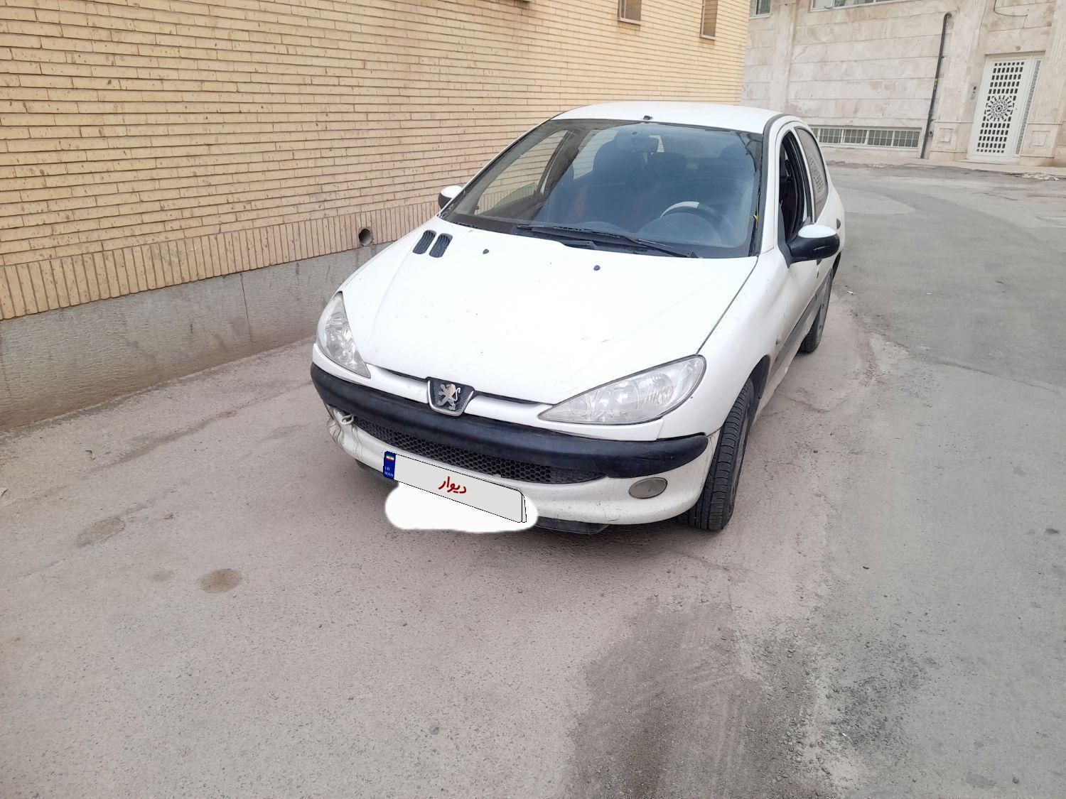 پژو 206 سفید  مدل ۱۳۸۰|خودرو سواری و وانت|کرمان, |دیوار