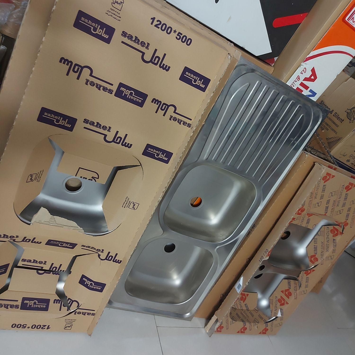 سینک آشپزخانه دوقلو فانتزی گرانیت(گازفر هود)استیل|مصالح و تجهیزات ساختمان|مشهد, یاس|دیوار