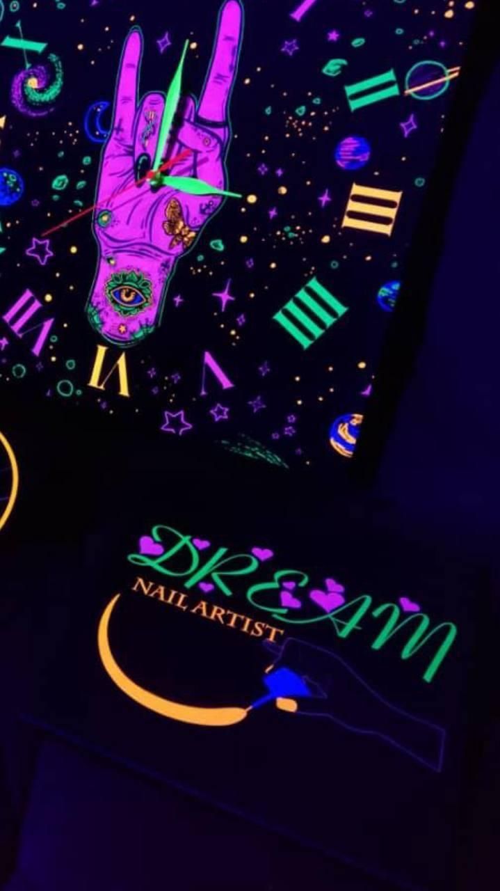 تابلو بلک لایت با طرح سالن زنانه Blacklight|لامپ و چراغ|تهران, مرزداران|دیوار