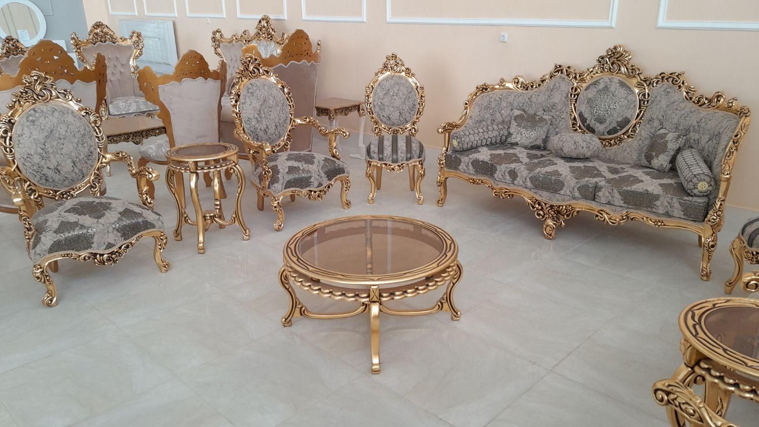 مبلمان استیل کلاسیک سلطنتی ( رهام )|مبلمان خانگی و میز عسلی|نیشابور, فضل|دیوار