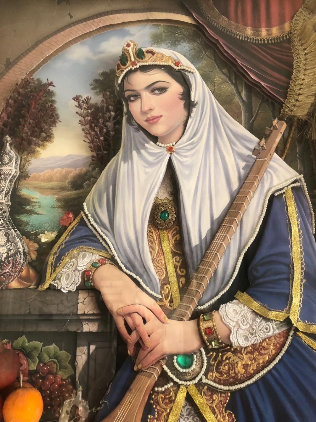 تابلو سه بعدی برجسته زن با قاب سلطنتی|تابلو، نقاشی، عکس|تهران, توحید|دیوار