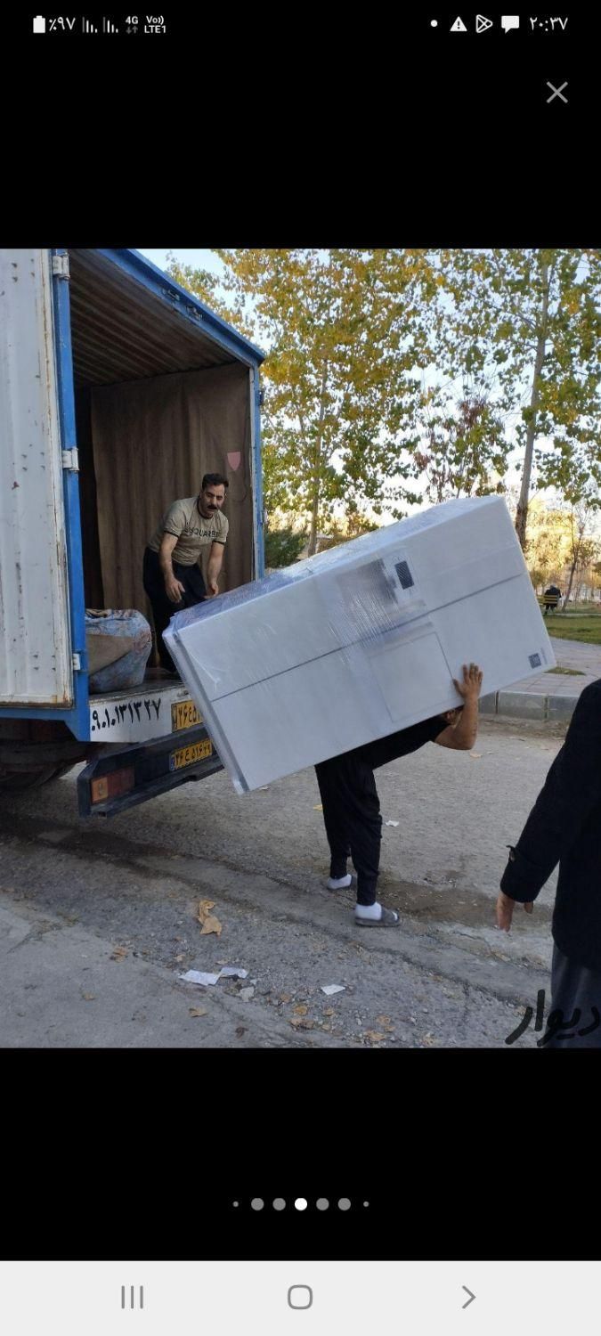 باربری حمل و نقل صدرا بار با خاورایسوزو باکارگر|خدمات حمل و نقل|کرمانشاه, |دیوار