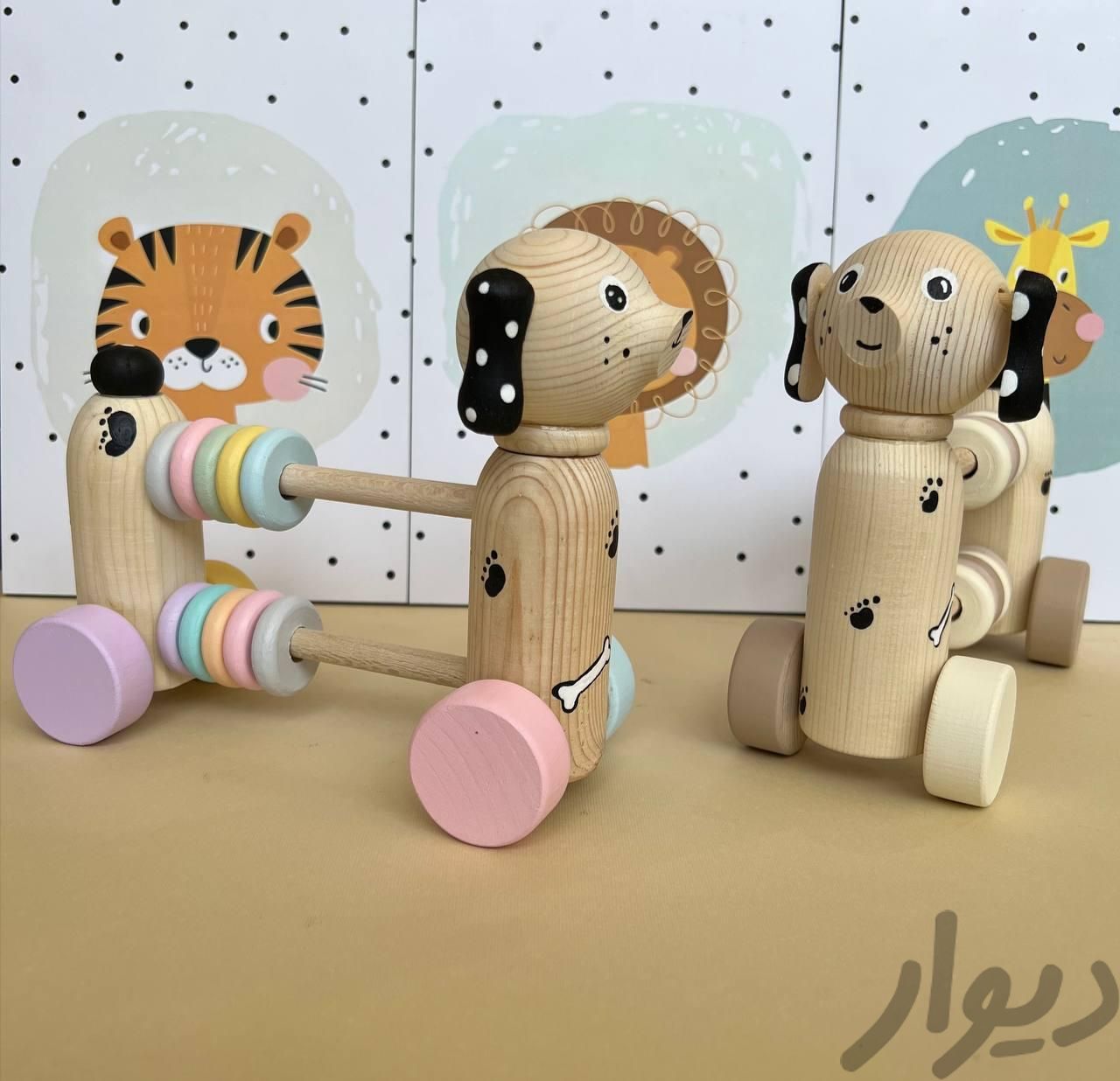 اسباب بازی کودک سگ و خرگوش چوبی|مواد شوینده و دستمال کاغذی|تهران, سبلان|دیوار