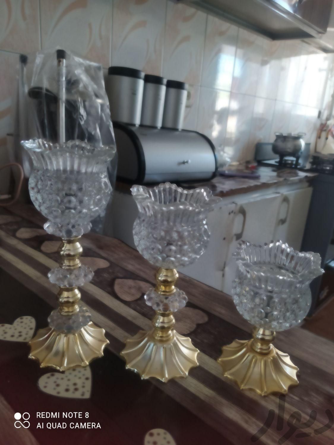 شمعدان سه تایی|صنایع دستی و سایر لوازم تزئینی|اسدآباد, |دیوار