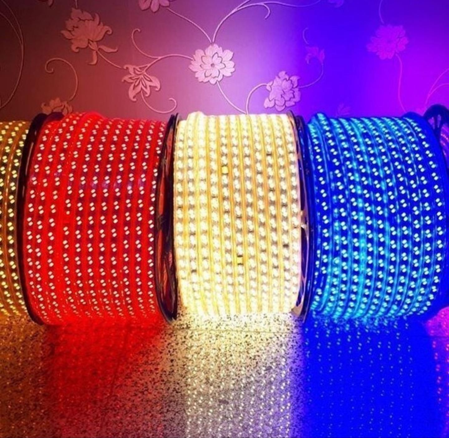 ریسه شلنگی RGB شلنگ نوری نورمخفی هفت رنگ وایرلس|ریسه و چراغ تزئینی|مشهد, عبادی|دیوار