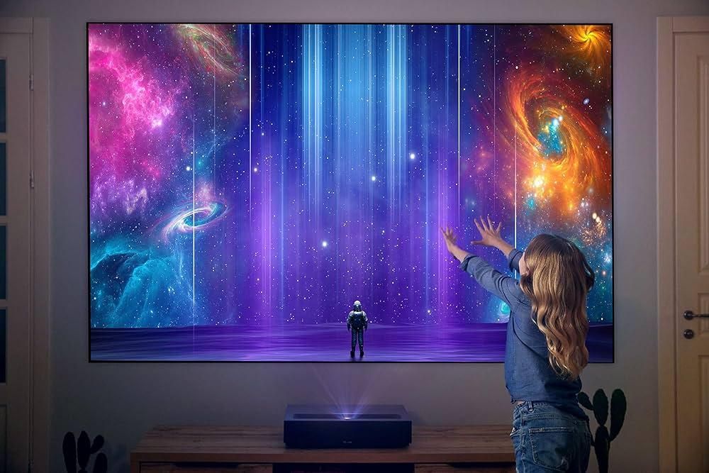 ویدیو پروژکتور رومیزی مشکی بدون نیاز به نصب|تلویزیون و پروژکتور|شیراز, ستارخان|دیوار