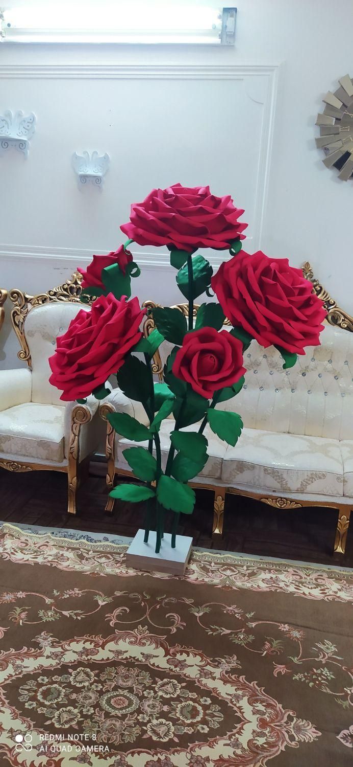 گل فومی کنار سالنی|گل مصنوعی|ورامین, |دیوار