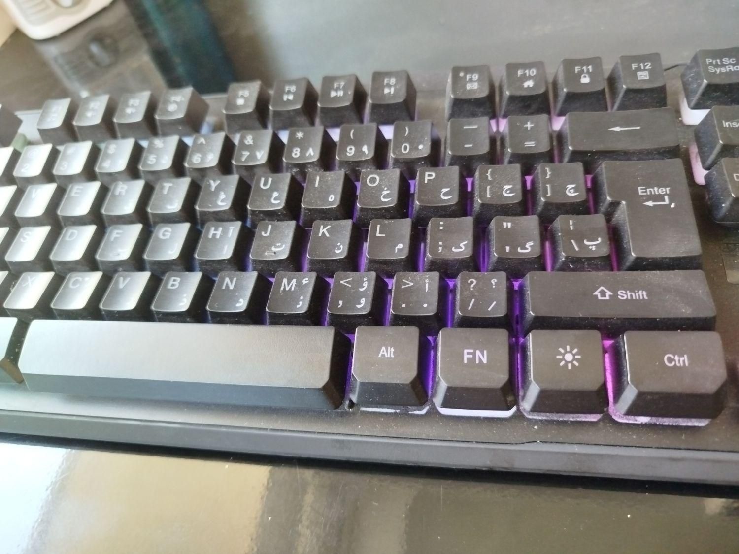 کیبورد RGB گرین|قطعات و لوازم جانبی رایانه|تبریز, |دیوار