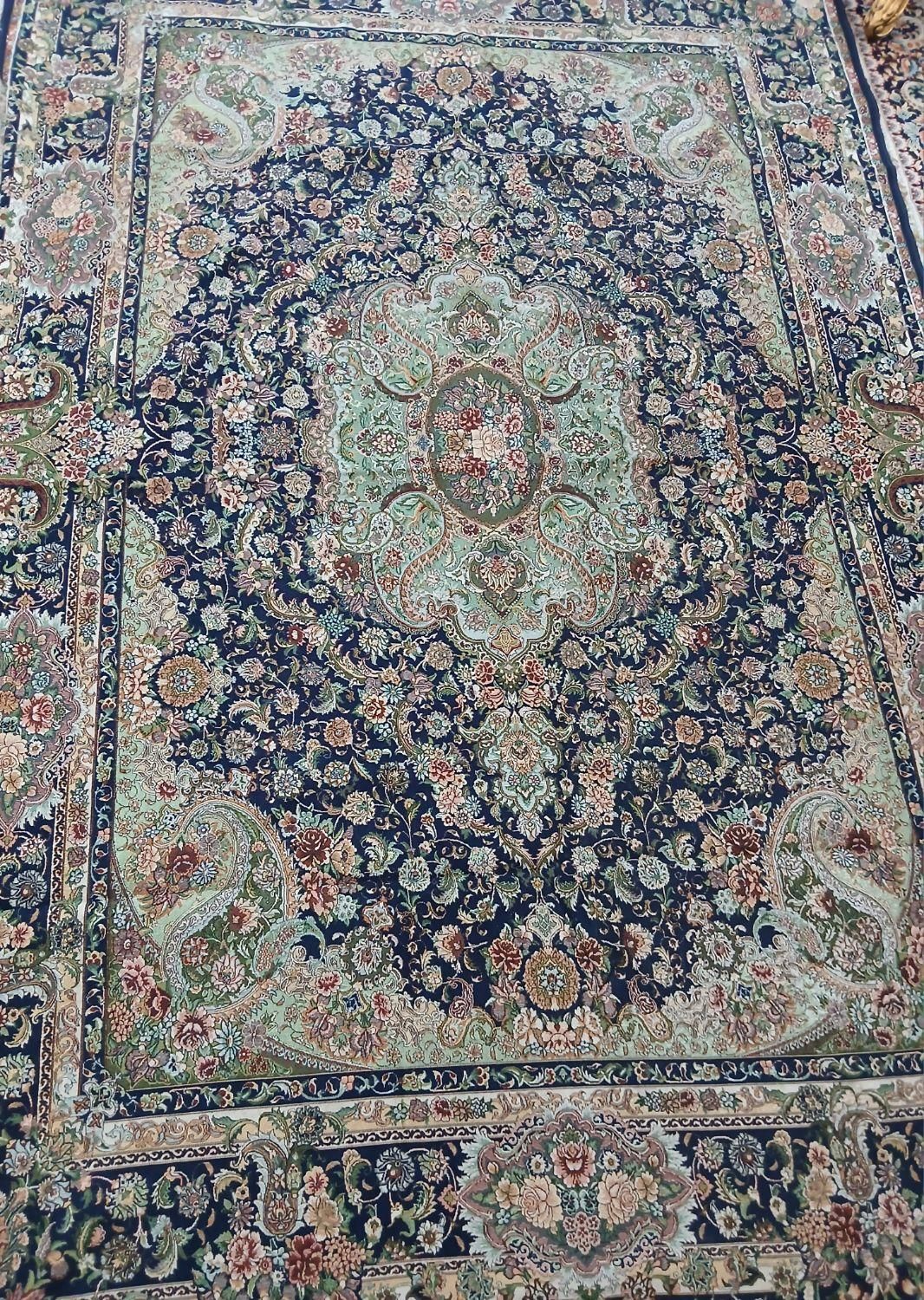 روفرشی سرمه ای گل دار|روفرشی|شهریار, |دیوار