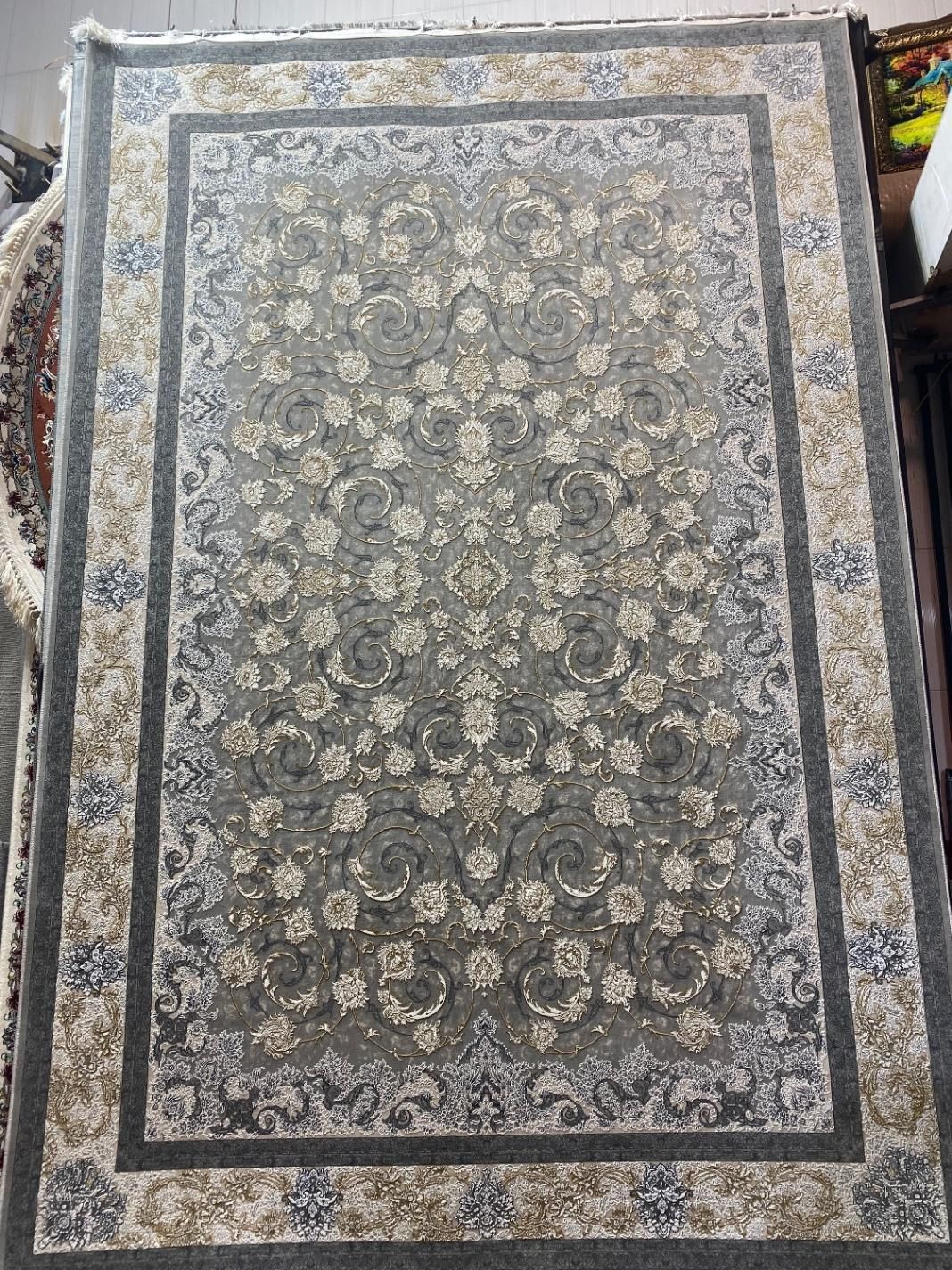 فرش6.9.12متری برجسته آکرلیک تمام نخ(فرش کریم زاده)|فرش|تبریز, |دیوار