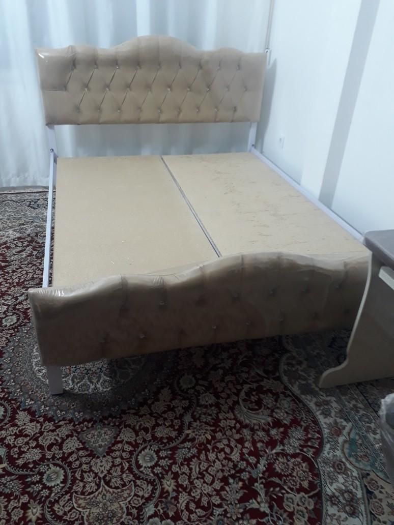 تختخواب فلزی دونفره|تخت و سرویس خواب|مشهد, رسالت|دیوار