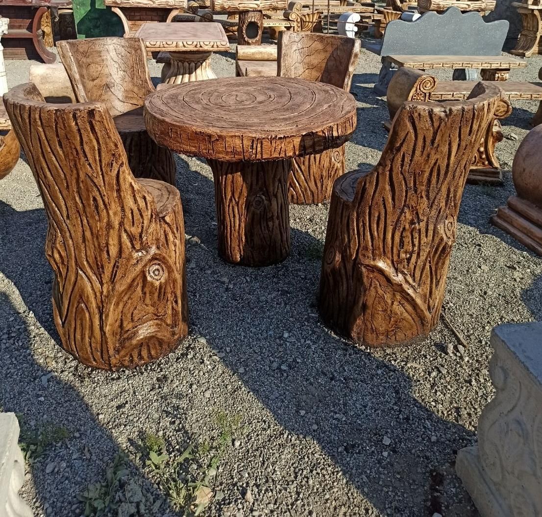 میز صندلی پشتی دار طرح چوب درختی آبنما کوروش نیمکت|مصالح و تجهیزات ساختمان|تهران, خلیج فارس|دیوار