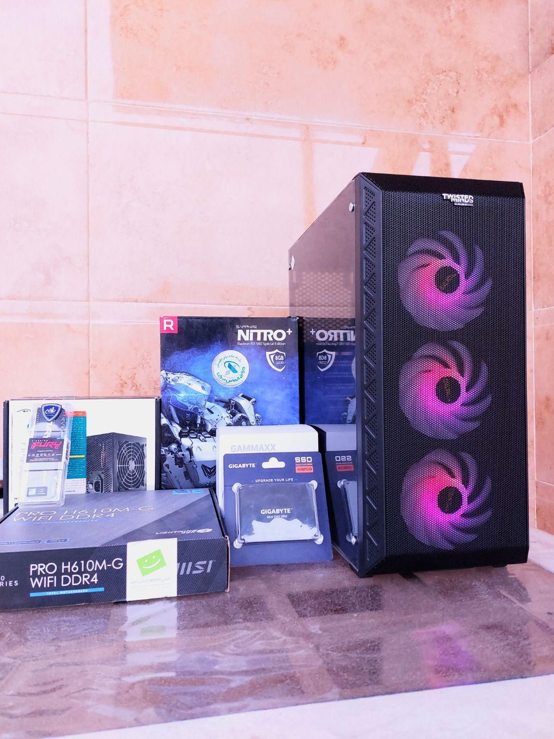 کامپیوتر گیمینگ نسل ۱۲ با rx 5600xt|رایانه رومیزی|زرگرشهر, |دیوار